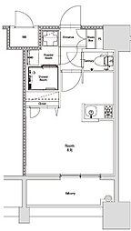 エンクレスト天神PORT ワンルームの間取図画像