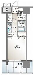 エンクレスト御供所 1Kの間取図画像