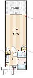 プレシャス博多駅A 1Kの間取図画像
