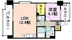 shostyleHAKATA 1LDKの間取図画像