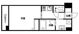 エムティースクエア吉塚駅前 1Kの間取図画像