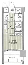 GRANFOREHakataWaterFront ワンルームの間取図画像