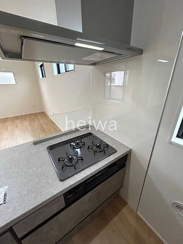 【キッチン】3口コンロ