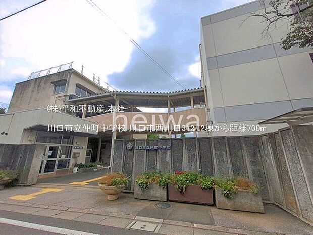 川口市立仲町中学校 撮影日(2025-06-01) 700m