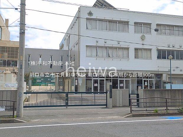川口市立十二月田中学校 撮影日(2026-06-11) 900m