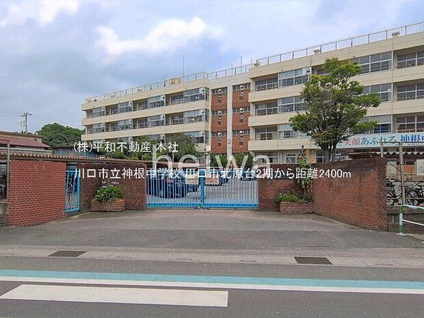 川口市立神根中学校 撮影日(2026-07-01) 2400m