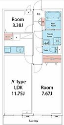 リブリ三軒茶屋 1階1SLDKの間取り