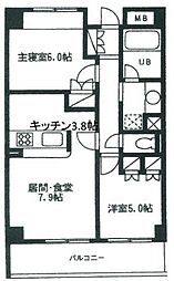 間取図画像 2LDK