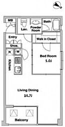 間取図画像 1LDK