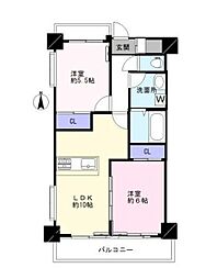 マイネカステル 2LDKの間取図画像