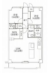 COSMOSREID学芸大学 2LDKの間取図画像