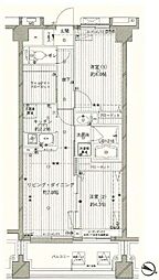 COSMOSREID西馬込 2LDKの間取図画像