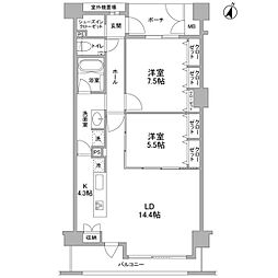 ソアラノーム碑文谷 1SLDKの間取図画像