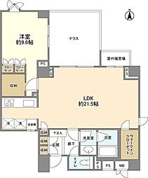 ガーデンハイツ代官山 1LDKの間取図画像