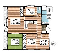 シティボックス5 4LDKの間取図画像