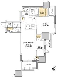 グレーシアフィット三軒茶屋 2LDKの間取図画像