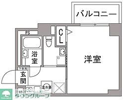 JR八高線 八王子駅 徒歩15分の賃貸マンション 3階1Kの間取り