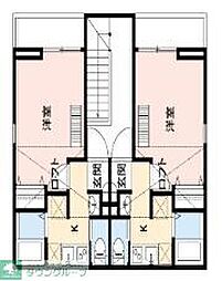 JR中央線 西八王子駅 徒歩11分の賃貸アパート 3階1Kの間取り
