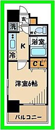 京王線 東府中駅 徒歩9分の賃貸マンション 9階1Kの間取り
