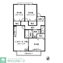 ストーク弐分方 3LDKの間取図画像