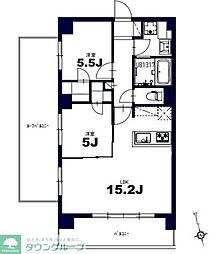 センチュリー八王子ルミエール 2LDKの間取図画像