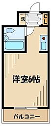 ハイツセラン 1Kの間取図画像