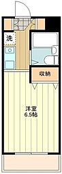 アバクス立川A棟 ワンルームの間取図画像
