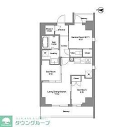 ＢＰＲレジデンス東日暮里 7階3LDKの間取り