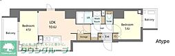 S-RESIDENCE浅草diverse 10階2LDKの間取り