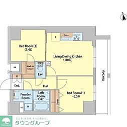 ＳＡＩＯＮ町屋 7階2LDKの間取り
