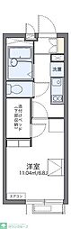 レオパレスエプレ 2階1Kの間取り