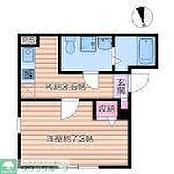 ＩＲＯＨＡ浅草 4階1Kの間取り