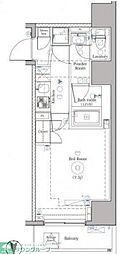DIPS上野NORTH 12階1Kの間取り