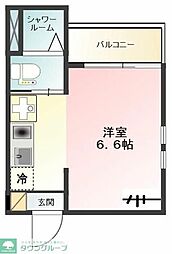 Ｇｌａｎｚ東日暮里 3階ワンルームの間取り