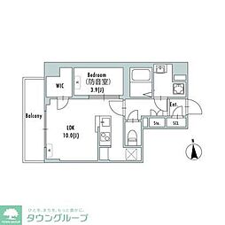 GRAN PASEO上野御徒町 1LDKの間取図画像