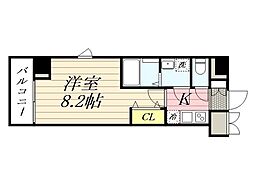 ＧＲＡＮＰＡＳＥＯ田端A 2階1Kの間取り
