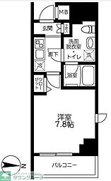 アイル秋葉原ノースドゥーエ 4階1Kの間取り