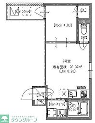 ＧＲＡＮＤ　ＢＥＡＲ 3階1LDKの間取り
