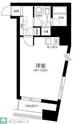 グランドメゾン千駄木 3階ワンルームの間取り