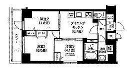 ティモーネ　グランデ町屋 5階2Kの間取り