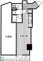 Ｙビル足立江北 4階ワンルームの間取り