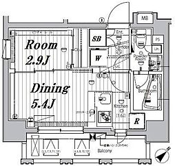 メイクスデザイン入谷アジールコート 3階1DKの間取り