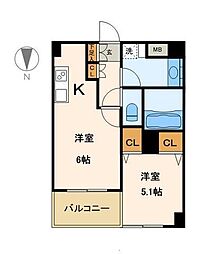 間取図画像 1LDK