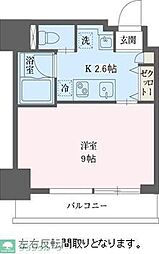 リーフコンフォート赤羽 1Kの間取図画像