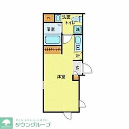 フィオーネ東尾久 ワンルームの間取図画像