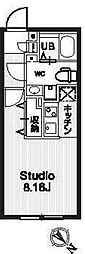 パセオ文京茗荷谷 ワンルームの間取図画像