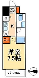 KDXレジデンス入谷 1Kの間取図画像