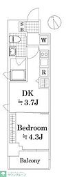 ザ・レジデンス・オブ・トーキョー N15 1DKの間取図画像
