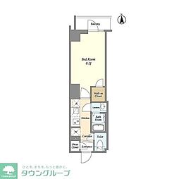 GRANSITE千代田秋葉原 1Kの間取図画像