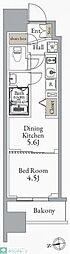 プライマル町屋 1DKの間取図画像